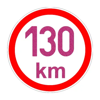 samolepka Maximální rychlost 130km - nejvyšší konstrukční rychlost (90 - Ultra Metalic růžová) SAMOLEPKA NA AUTO, NÁLEPKA, FÓLIE, POLEP, TUNING, VLASTNÍ TEXT, TISK, AUTOSAMOLEPKY.cz, POLEPY, OBRÁZEK, LOGO, 3D STICKERS