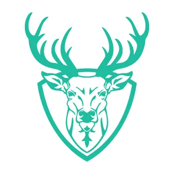 Samolepící dekorace Jelen trofej 002 (25 - tyrkysová) SAMOLEPKA NA AUTO, NÁLEPKA, FÓLIE, POLEP, TUNING, VLASTNÍ TEXT, TISK, AUTOSAMOLEPKY.cz, POLEPY, OBRÁZEK, LOGO, 3D STICKERS