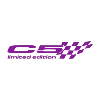 Polep vozidla SAMOLEPKA C5 limited edition pravá (14 - fialová) NA AUTO, NÁLEPKA, FÓLIE, POLEP, TUNING, VLASTNÍ TEXT, TISK, AUTOSAMOLEPKY.cz, POLEPY, OBRÁZEK, LOGO, SAMOLEPKY