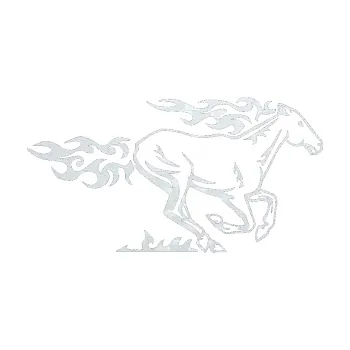 Samolepicí dekorace na vozidlo Animal flames 004 pravá kůň (51 - 3D karbon bílý) SAMOLEPKA NA AUTO, NÁLEPKA, FÓLIE, POLEP, TUNING, VLASTNÍ TEXT, TISK, AUTOSAMOLEPKY.cz, POLEPY, OBRÁZEK, LOGO, 3D STICKERS