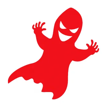 Samolepící dekorace SAMOLEPKA Duch 007 pravá (10 - červená) NA AUTO, NÁLEPKA, FÓLIE, POLEP, TUNING, VLASTNÍ TEXT, TISK, AUTOSAMOLEPKY.cz, POLEPY, OBRÁZEK, LOGO, SAMOLEPKY