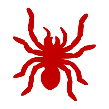 Samolepící dekorace Pavouk 014 pravá (18 - tmavě červená) SAMOLEPKA NA AUTO, NÁLEPKA, FÓLIE, POLEP, TUNING, VLASTNÍ TEXT, TISK, AUTOSAMOLEPKY.cz, POLEPY, OBRÁZEK, LOGO, 3D STICKERS