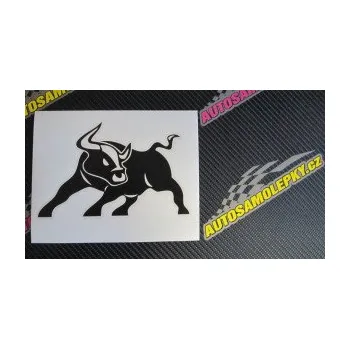 Samolepící dekorace Býk 003 levá (21 - světle oranžová) SAMOLEPKA NA AUTO, NÁLEPKA, FÓLIE, POLEP, TUNING, VLASTNÍ TEXT, TISK, AUTOSAMOLEPKY.cz, POLEPY, OBRÁZEK, LOGO, 3D STICKERS