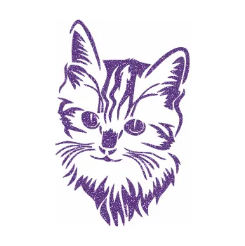 Samolepící dekorace SAMOLEPKA Kočka 018 levá (87 - Ultra Metalic fialová) NA AUTO, NÁLEPKA, FÓLIE, POLEP, TUNING, VLASTNÍ TEXT, TISK, AUTOSAMOLEPKY.cz, POLEPY, OBRÁZEK, LOGO, SAMOLEPKY