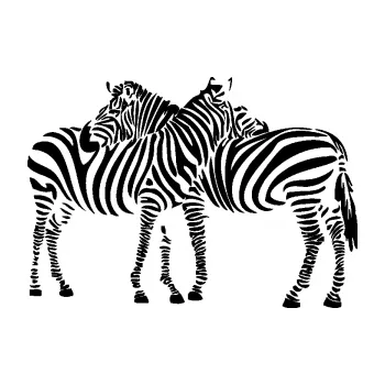 Samolepící dekorace SAMOLEPKA Interiér 019 levá zebry (01 - černá) NA AUTO, NÁLEPKA, FÓLIE, POLEP, TUNING, VLASTNÍ TEXT, TISK, AUTOSAMOLEPKY.cz, POLEPY, OBRÁZEK, LOGO, SAMOLEPKY