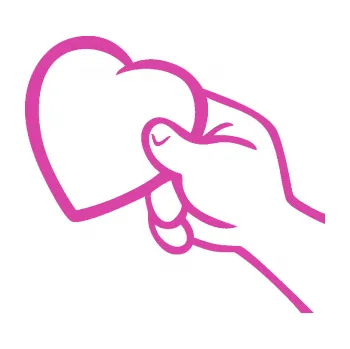 Samolepící dekorace SAMOLEPKA Ruka se srdíčkem levá (16 - růžová) NA AUTO, NÁLEPKA, FÓLIE, POLEP, TUNING, VLASTNÍ TEXT, TISK, AUTOSAMOLEPKY.cz, POLEPY, OBRÁZEK, LOGO, SAMOLEPKY