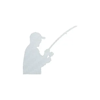 Polep vozidla SAMOLEPKA Rybář 001 pravá (51 - 3D karbon bílý) NA AUTO, NÁLEPKA, FÓLIE, POLEP, TUNING, VLASTNÍ TEXT, TISK, AUTOSAMOLEPKY.cz, POLEPY, OBRÁZEK, LOGO, SAMOLEPKY