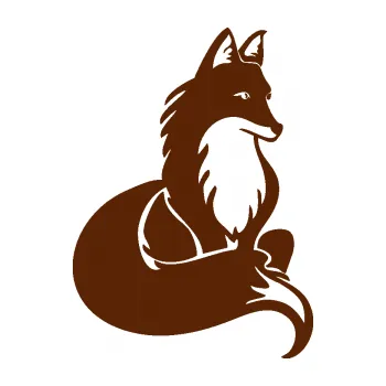 Samolepící dekorace SAMOLEPKA Liška 003 pravá (15 - hnědá) NA AUTO, NÁLEPKA, FÓLIE, POLEP, TUNING, VLASTNÍ TEXT, TISK, AUTOSAMOLEPKY.cz, POLEPY, OBRÁZEK, LOGO, SAMOLEPKY