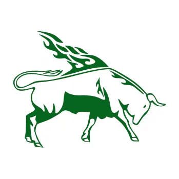 Samolepicí dekorace na vozidlo Animal flames 067 pravá býk (20 - tmavě zelená) SAMOLEPKA NA AUTO, NÁLEPKA, FÓLIE, POLEP, TUNING, VLASTNÍ TEXT, TISK, AUTOSAMOLEPKY.cz, POLEPY, OBRÁZEK, LOGO, 3D STICKERS