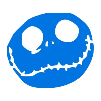 Samolepicí dekorace na vozidlo Halloween 005 pravá (11 - modrá oceán) SAMOLEPKA NA AUTO, NÁLEPKA, FÓLIE, POLEP, TUNING, VLASTNÍ TEXT, TISK, AUTOSAMOLEPKY.cz, POLEPY, OBRÁZEK, LOGO, 3D STICKERS