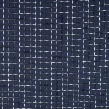 Šatovka modrá, bílé přerušované čtvercové linky, š.150