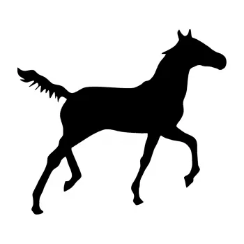 Samolepící dekorace SAMOLEPKA Kůň 011 pravá (01 - černá) NA AUTO, NÁLEPKA, FÓLIE, POLEP, TUNING, VLASTNÍ TEXT, TISK, AUTOSAMOLEPKY.cz, POLEPY, OBRÁZEK, LOGO, SAMOLEPKY