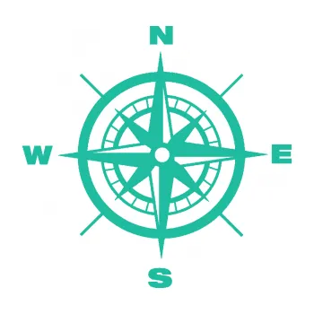 Samolepící dekorace Kompas 001 (25 - tyrkysová) SAMOLEPKA NA AUTO, NÁLEPKA, FÓLIE, POLEP, TUNING, VLASTNÍ TEXT, TISK, AUTOSAMOLEPKY.cz, POLEPY, OBRÁZEK, LOGO, 3D STICKERS