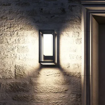 Venkovní osvětlení Mantra Meribel 7086 solární grafitová nástěnná lampa, LED 2,2W 188 lm 3000K, se senzorem výška 29cm, IP54