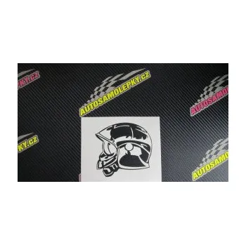 Samolepící dekorace SAMOLEPKA Helma levá (17 - šedá) NA AUTO, NÁLEPKA, FÓLIE, POLEP, TUNING, VLASTNÍ TEXT, TISK, AUTOSAMOLEPKY.cz, POLEPY, OBRÁZEK, LOGO, SAMOLEPKY