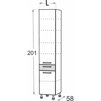 Kuchyňská skříňka Kuchyňská skříňka Duo XL SD60DS1