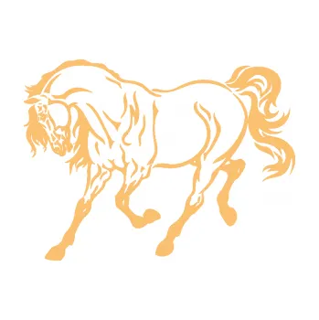 Samolepící dekorace SAMOLEPKA Kůň 048 levá (08 - béžová) NA AUTO, NÁLEPKA, FÓLIE, POLEP, TUNING, VLASTNÍ TEXT, TISK, AUTOSAMOLEPKY.cz, POLEPY, OBRÁZEK, LOGO, SAMOLEPKY