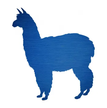 Samolepící dekorace SAMOLEPKA Lama 002 levá alpaka (65 - škrábaný kov modrý) NA AUTO, NÁLEPKA, FÓLIE, POLEP, TUNING, VLASTNÍ TEXT, TISK, AUTOSAMOLEPKY.cz, POLEPY, OBRÁZEK, LOGO, SAMOLEPKY