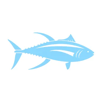 Polep vozidla SAMOLEPKA Ryba 013 pravá tuňák (03 - světle modrá) NA AUTO, NÁLEPKA, FÓLIE, POLEP, TUNING, VLASTNÍ TEXT, TISK, AUTOSAMOLEPKY.cz, POLEPY, OBRÁZEK, LOGO, SAMOLEPKY