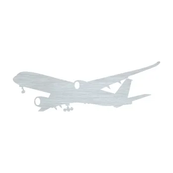 Samolepicí dekorace na vozidlo Letadlo 017 levá Airbus A 350 (61 - škrábaný hliník) SAMOLEPKA NA AUTO, NÁLEPKA, FÓLIE, POLEP, TUNING, VLASTNÍ TEXT, TISK, AUTOSAMOLEPKY.cz, POLEPY, OBRÁZEK, LOGO, 3D STICKERS