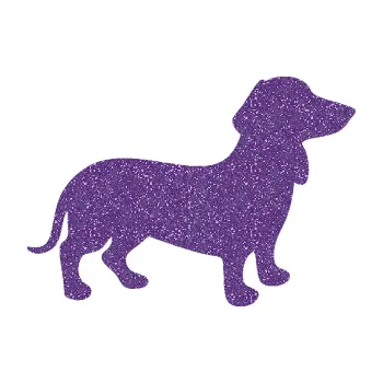 Polep vozidla SAMOLEPKA Pes 112 pravá Jezevčík (87 - Ultra Metalic fialová) NA AUTO, NÁLEPKA, FÓLIE, POLEP, TUNING, VLASTNÍ TEXT, TISK, AUTOSAMOLEPKY.cz, POLEPY, OBRÁZEK, LOGO, SAMOLEPKY