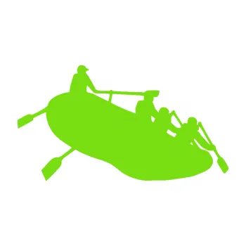 Polep vozidla SAMOLEPKA Raft 001 pravá (04 - zelená kawasaki) NA AUTO, NÁLEPKA, FÓLIE, POLEP, TUNING, VLASTNÍ TEXT, TISK, AUTOSAMOLEPKY.cz, POLEPY, OBRÁZEK, LOGO, SAMOLEPKY