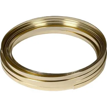 Stahovací páska Vázací pásek alu. - 1 x 5 mm, 10 m, šampaňský