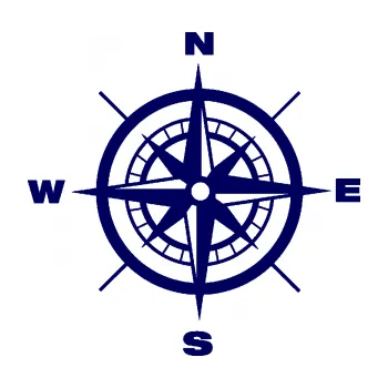 Samolepící dekorace SAMOLEPKA Kompas 001 (23 - tmavě modrá) NA AUTO, NÁLEPKA, FÓLIE, POLEP, TUNING, VLASTNÍ TEXT, TISK, AUTOSAMOLEPKY.cz, POLEPY, OBRÁZEK, LOGO, SAMOLEPKY