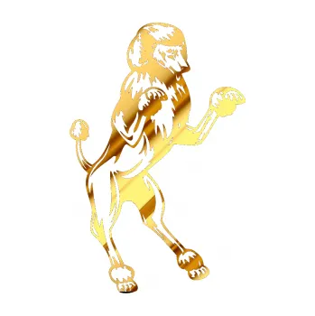 samolepka Pes 023 pravá Pudl (81 - chrom fólie zlatá zrcadlová) SAMOLEPKA NA AUTO, NÁLEPKA, FÓLIE, POLEP, TUNING, VLASTNÍ TEXT, TISK, AUTOSAMOLEPKY.cz, POLEPY, OBRÁZEK, LOGO, 3D STICKERS