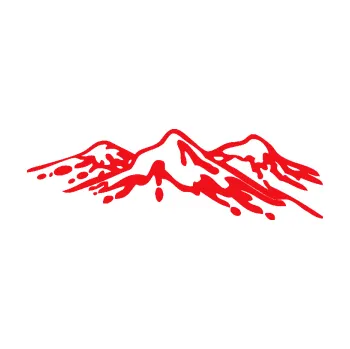 Samolepící dekorace SAMOLEPKA Krajina hory 005 pravá (10 - červená) NA AUTO, NÁLEPKA, FÓLIE, POLEP, TUNING, VLASTNÍ TEXT, TISK, AUTOSAMOLEPKY.cz, POLEPY, OBRÁZEK, LOGO, SAMOLEPKY