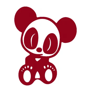 Autodoplněk Samolepka na auto Panda JDM pravá (07 - bordó vínová) NÁLEPKA, FÓLIE, POLEPY, TUNING, VLASTNÍ TEXT, TISK, AUTOSAMOLEPKY.cz, SAMOLEPKY, OBRÁZEK, LOGO, VÝROBA, PRODEJ