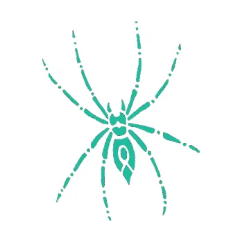 Samolepící dekorace SAMOLEPKA Pavouk 011 levá (25 - tyrkysová) NA AUTO, NÁLEPKA, FÓLIE, POLEP, TUNING, VLASTNÍ TEXT, TISK, AUTOSAMOLEPKY.cz, POLEPY, OBRÁZEK, LOGO, SAMOLEPKY