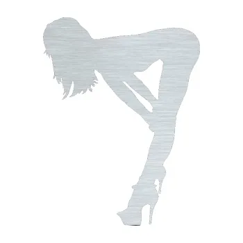 Polep vozidla Erotická žena 050 levá (61 - škrábaný hliník) SAMOLEPKA NA AUTO, NÁLEPKA, FÓLIE, POLEP, TUNING, VLASTNÍ TEXT, TISK, AUTOSAMOLEPKY.cz, POLEPY, OBRÁZEK, LOGO, 3D STICKERS