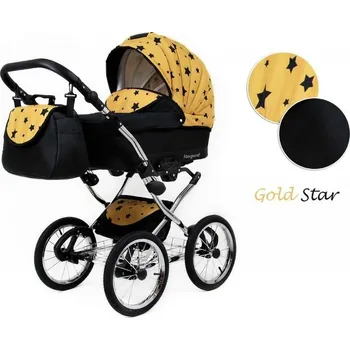 Kočárek Kombinovaný kočárek Raf-Pol Baby Lux Margaret Chrome ALU 2023 Gold Star