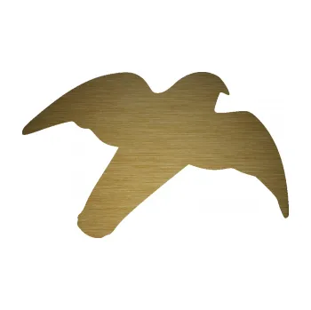 Samolepící dekorace Dravec na sklo 003 pravá (64 - škrábaný kov zlatý) SAMOLEPKA NA AUTO, NÁLEPKA, FÓLIE, POLEP, TUNING, VLASTNÍ TEXT, TISK, AUTOSAMOLEPKY.cz, POLEPY, OBRÁZEK, LOGO, 3D STICKERS