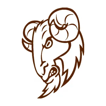 Samolepící dekorace SAMOLEPKA Kozel 003 levá (15 - hnědá) NA AUTO, NÁLEPKA, FÓLIE, POLEP, TUNING, VLASTNÍ TEXT, TISK, AUTOSAMOLEPKY.cz, POLEPY, OBRÁZEK, LOGO, SAMOLEPKY