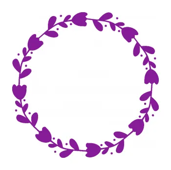 Samolepící dekorace Květina dekor 019 věneček (14 - fialová) SAMOLEPKA NA AUTO, NÁLEPKA, FÓLIE, POLEP, TUNING, VLASTNÍ TEXT, TISK, AUTOSAMOLEPKY.cz, POLEPY, OBRÁZEK, LOGO, 3D STICKERS