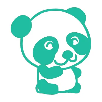 Samolepící dekorace SAMOLEPKA Panda 002 pravá (25 - tyrkysová) NA AUTO, NÁLEPKA, FÓLIE, POLEP, TUNING, VLASTNÍ TEXT, TISK, AUTOSAMOLEPKY.cz, POLEPY, OBRÁZEK, LOGO, SAMOLEPKY