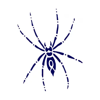 Samolepící dekorace SAMOLEPKA Pavouk 011 levá (23 - tmavě modrá) NA AUTO, NÁLEPKA, FÓLIE, POLEP, TUNING, VLASTNÍ TEXT, TISK, AUTOSAMOLEPKY.cz, POLEPY, OBRÁZEK, LOGO, SAMOLEPKY