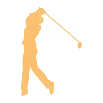 Polep vozidla SAMOLEPKA Golfistka 013 levá (08 - béžová) NA AUTO, NÁLEPKA, FÓLIE, POLEP, TUNING, VLASTNÍ TEXT, TISK, AUTOSAMOLEPKY.cz, POLEPY, OBRÁZEK, LOGO, SAMOLEPKY