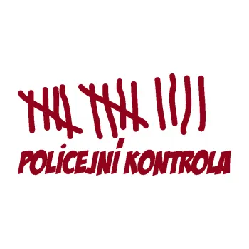 Polep vozidla SAMOLEPKA Policejní kontrola zářezy (07 - bordó vínová) NA AUTO, NÁLEPKA, FÓLIE, POLEP, TUNING, VLASTNÍ TEXT, TISK, AUTOSAMOLEPKY.cz, POLEPY, OBRÁZEK, LOGO, SAMOLEPKY