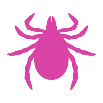 Samolepící dekorace SAMOLEPKA Klíště 001 (16 - růžová) NA AUTO, NÁLEPKA, FÓLIE, POLEP, TUNING, VLASTNÍ TEXT, TISK, AUTOSAMOLEPKY.cz, POLEPY, OBRÁZEK, LOGO, SAMOLEPKY