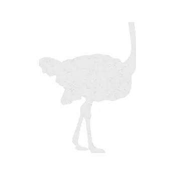 Samolepící dekorace Pštros 001 pravá (84 - Ultra Metalic bílá) SAMOLEPKA NA AUTO, NÁLEPKA, FÓLIE, POLEP, TUNING, VLASTNÍ TEXT, TISK, AUTOSAMOLEPKY.cz, POLEPY, OBRÁZEK, LOGO, 3D STICKERS