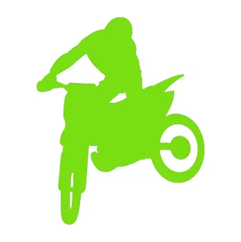 Samolepící dekorace SAMOLEPKA Motorka 037 levá motokros (04 - zelená kawasaki) NA AUTO, NÁLEPKA, FÓLIE, POLEP, TUNING, VLASTNÍ TEXT, TISK, AUTOSAMOLEPKY.cz, POLEPY, OBRÁZEK, LOGO, SAMOLEPKY