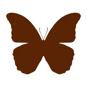 Samolepící dekorace Motýl 006 (15 - hnědá) SAMOLEPKA NA AUTO, NÁLEPKA, FÓLIE, POLEP, TUNING, VLASTNÍ TEXT, TISK, AUTOSAMOLEPKY.cz, POLEPY, OBRÁZEK, LOGO, 3D STICKERS