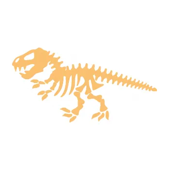 Samolepící dekorace Dinosaurus kostra 001 levá (08 - béžová) SAMOLEPKA NA AUTO, NÁLEPKA, FÓLIE, POLEP, TUNING, VLASTNÍ TEXT, TISK, AUTOSAMOLEPKY.cz, POLEPY, OBRÁZEK, LOGO, 3D STICKERS