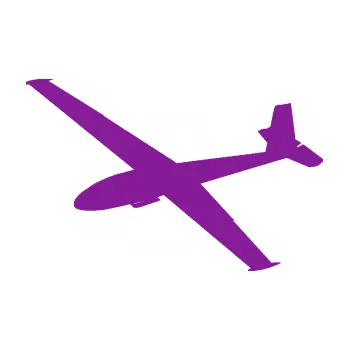 Samolepicí dekorace na vozidlo Letadlo 025 levá kluzák (14 - fialová) SAMOLEPKA NA AUTO, NÁLEPKA, FÓLIE, POLEP, TUNING, VLASTNÍ TEXT, TISK, AUTOSAMOLEPKY.cz, POLEPY, OBRÁZEK, LOGO, 3D STICKERS