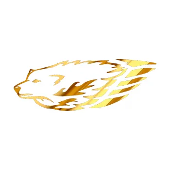 Samolepicí dekorace na vozidlo Animal flames 078 levá vlk (81 - chrom fólie zlatá zrcadlová) SAMOLEPKA NA AUTO, NÁLEPKA, FÓLIE, POLEP, TUNING, VLASTNÍ TEXT, TISK, AUTOSAMOLEPKY.cz, POLEPY, OBRÁZEK, LOGO, 3D STICKERS