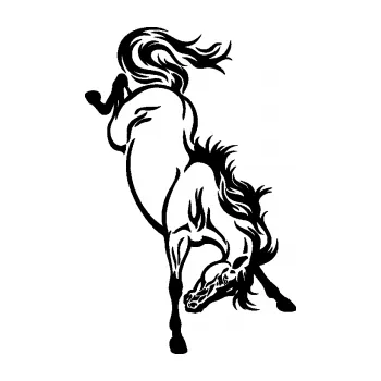 Samolepící dekorace SAMOLEPKA Kůň 053 pravá výkop zadníma nohama (01 - černá) NA AUTO, NÁLEPKA, FÓLIE, POLEP, TUNING, VLASTNÍ TEXT, TISK, AUTOSAMOLEPKY.cz, POLEPY, OBRÁZEK, LOGO, SAMOLEPKY