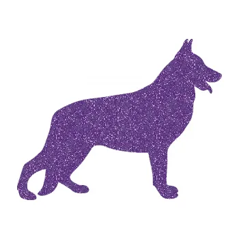 Polep vozidla SAMOLEPKA Pes 154 pravá německý ovčák (87 - Ultra Metalic fialová) NA AUTO, NÁLEPKA, FÓLIE, POLEP, TUNING, VLASTNÍ TEXT, TISK, AUTOSAMOLEPKY.cz, POLEPY, OBRÁZEK, LOGO, SAMOLEPKY